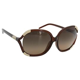 Chloé Gafas de sol Chloe de plástico marrón Auth bs34194