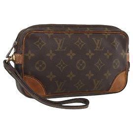 LOUIS VUITTON Clutch Marly Dragonne PM Monogram M51827 LV Auth BA11647