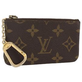 LOUIS VUITTON Pochette Cles Monogram Portamonete M62650 LV Auth BAZ607