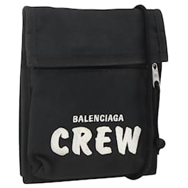 Borsa a Spalla BALENCIAGA Nylon Nera 532298 Auth ka3358 - Balenciaga