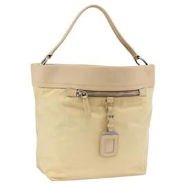 Borsa a Spalla PRADA Nylon Beige Argento Autentica bs34095