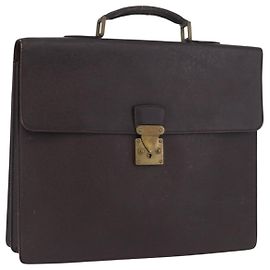 LOUIS VUITTON Taiga Serviette Moskova Borsa da Lavoro Ardoise M30032 Auth fm5250