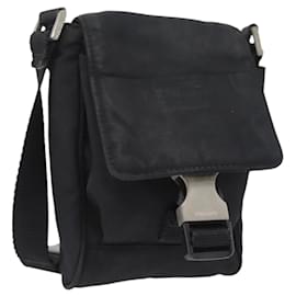Borsa a Spalla PRADA in Nylon Nero Argento Autentica ka3326