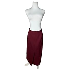 Falda de lana vintage Chloe burdeos FR42 - Chloé