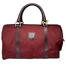 Céline Vintage Celine Paris Triomphe Monogram Boston Tasche Lila