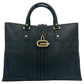 Sac fourre-tout en cuir noir Gucci