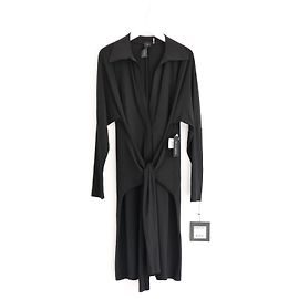Vestido Camisa con Nudo Norma Kamali