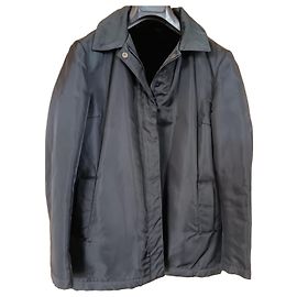 Autre Marque Chaqueta negra forrada de piel