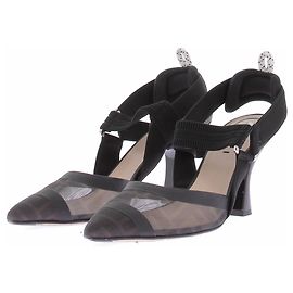 Escarpins Fendi en cuir noir 10cm Taille 37.5