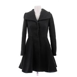Miu Miu Abrigo de lana gris oscuro