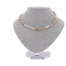 Gold-plated pearl necklace - Autre Marque
