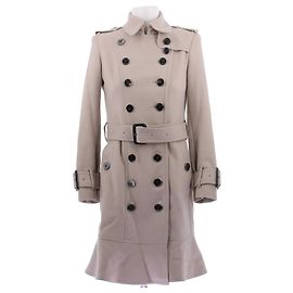 Burberry Trench in lana beige