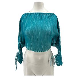 Haut plissé turquoise Cult Gaia