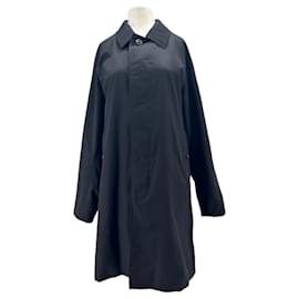 Trench Burberry nero in cotone