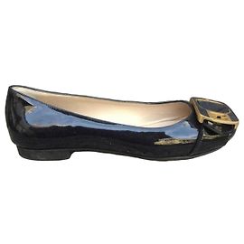 Bailarinas Fendi de charol negro