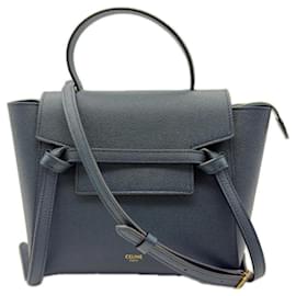 Borsa Nano Belt Céline Verde Scuro Pelle