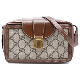 Gucci Mini GG Suprême Beige Clasp Sac Croisé