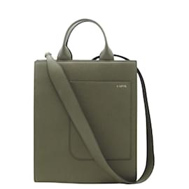 Borsa a Spalla Boxy Military in Pelle di Vitello Morbida 2 Vie Valextra
