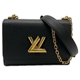 Borsa a Spalla Louis Vuitton Epi Twist MM Noir