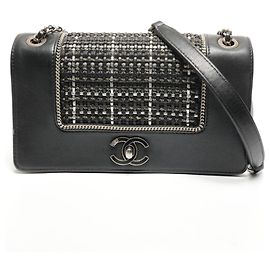 Borsa a Spalla Chanel in Pelle di Agnello con Doppio Patta