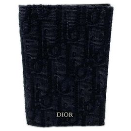 Porta tarjetas bifold en jacquard Dior Oblique Christian Dior