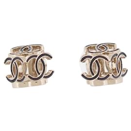 NEUE CHANEL CUBE LOGO CC 3D GOLDMETALL OHRRINGE