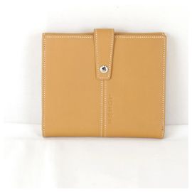 Cartera de cuero marrón plegable para mujer Loewe