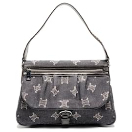 Céline Borsa a Spalla in Denim Macadam di Celine
