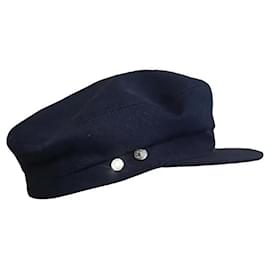 Hermès Cap Cabourg marine Baumwolle
