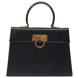 Salvatore Ferragamo Convertible Top Handle Leather