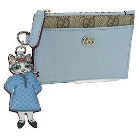 GUCCI GG Supreme Higuchi Yuko Collaboration Key Case PVC 847916 Auth YKZ482SAM