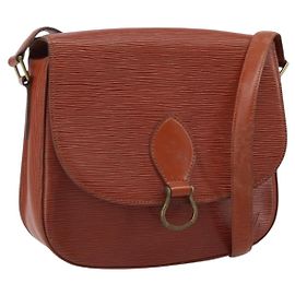 LOUIS VUITTON Borsa a Spalla Epi Saint Cloud GM Marrone M52193 LV Auth LNZ717