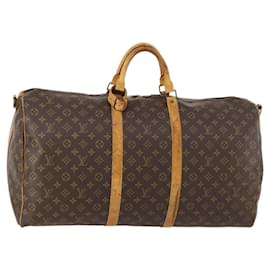 LOUIS VUITTON Borsa Boston Monogram Keepall Bandoulière 60 M41412 LV Auth gh1774