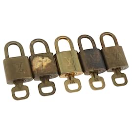 LOUIS VUITTON Padlock 5 Set Padlock metal Gold LV Auth 173286 - Louis Vuitton