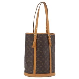 LOUIS VUITTON Borsa a Spalla Monogram Bucket GM M42236 LV Auth 173896
