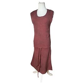 Chloé Vintage Chloe Leinwandkleid Lila XS