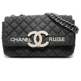 Borsa a spalla in tela matelassé Chanel