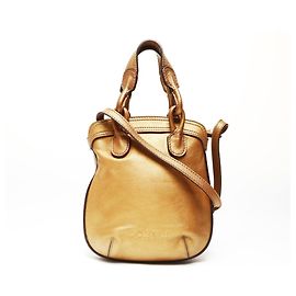 Loewe Gold Leder 2-Wege Tote Tasche