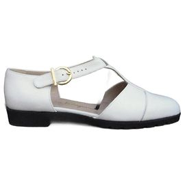 Sandali Salvatore Ferragamo Gancini in pelle bianca