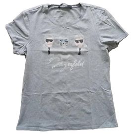 T-shirt Karl Lagerfeld in Cotone Grigio