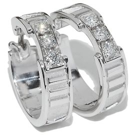 Tiffany & Co Tiffany Atlas K18WG Diamantohrringe