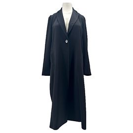 Giacca lunga in lana nera Pinko Taglia 38