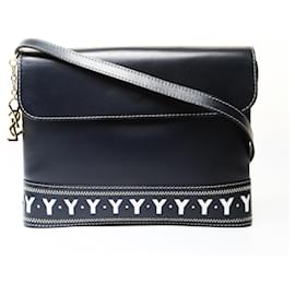 Sac à bandoulière en cuir avec logo Y-cut Yves Saint Laurent