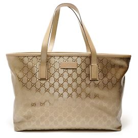 Gucci GG Bedruckte Gold Tote Bag