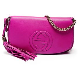 Bolsa de Ombro Gucci Soho G-Stitch com Franjas