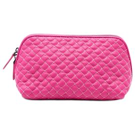 Pochette in nappa trapuntata rosa Bottega Veneta