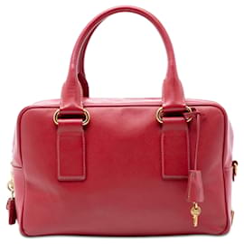 Borsa a mano Prada Saffiano Lux rossa