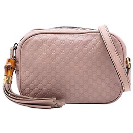 Borsa a tracolla Disco Sunshine Microguccissima rosa di Gucci