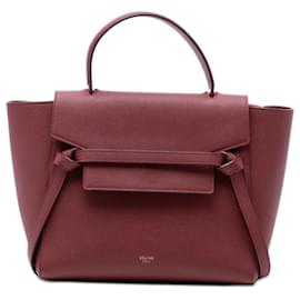 Céline Belt bag in pelle di vitello micrograna rossa Celine