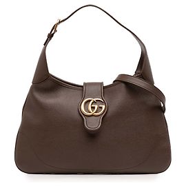 Borsa a tracolla Aphrodite in pelle marrone medio Gucci
